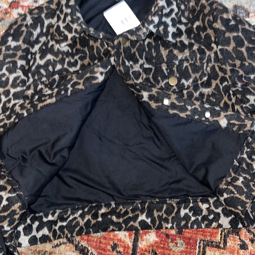 Leopard Cropped Jacket - Picture 4 of 5